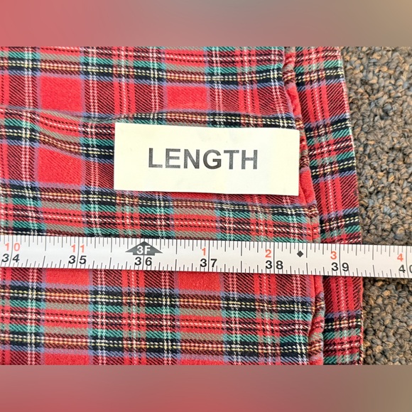 Lanz of Salzburg Red Classic Plaid Cotton Flannel Night Gown Pajama M SEE NOTES - Picture 10 of 11